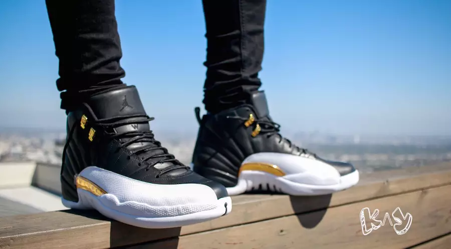 Wings Jordan 12 On Feet