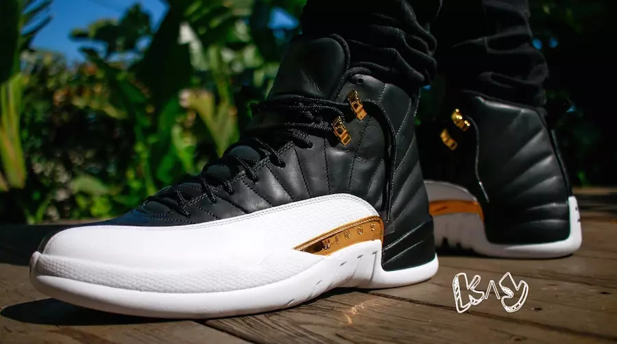 Wings Jordan 12 On Feet