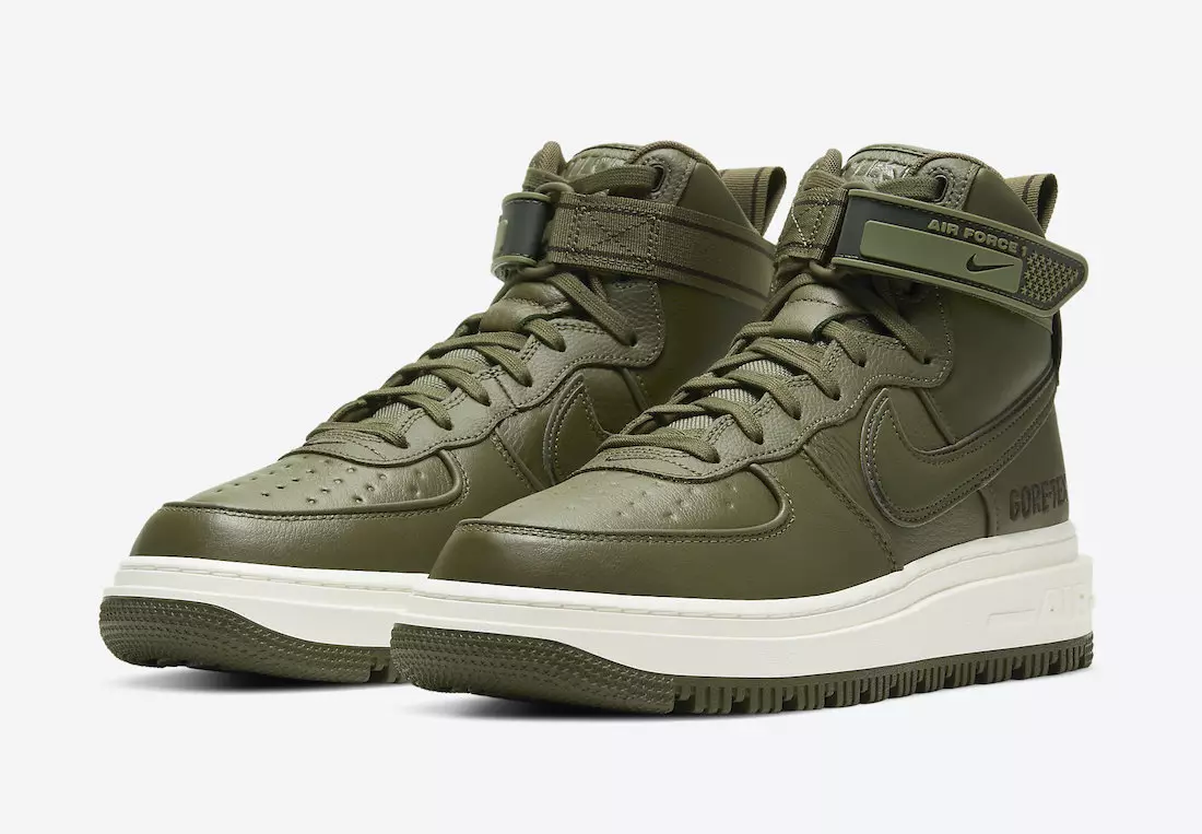 Nike Air Force 1 Gore-Tex Boot Medium Olive CT2815-201 Útgáfudagur