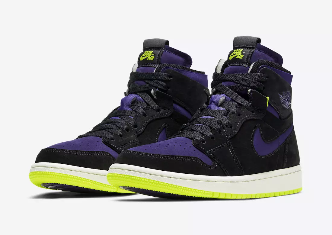 Air Jordan 1 High Zoom Black Court Purple Lemon Venom CT0979-001 გამოშვების თარიღი