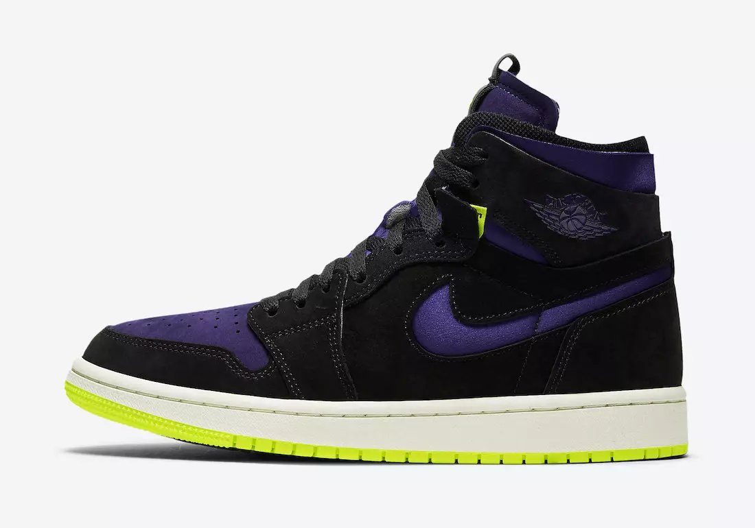 Air Jordan 1 High Zoom Black Court Purple Lemon Venom CT0979-001 Tarikh Tayangan