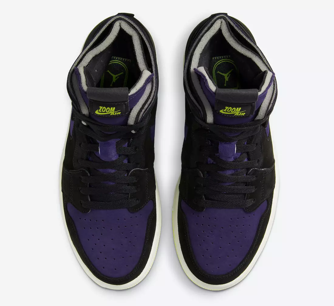 Air Jordan 1 High Zoom Black Court Purple Lemon Venom CT0979-001 Udgivelsesdato