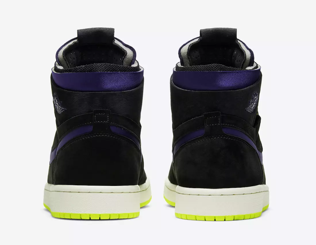 Air Jordan 1 High Zoom Black Court Purple Lemon Venom CT0979-001 Data de llançament