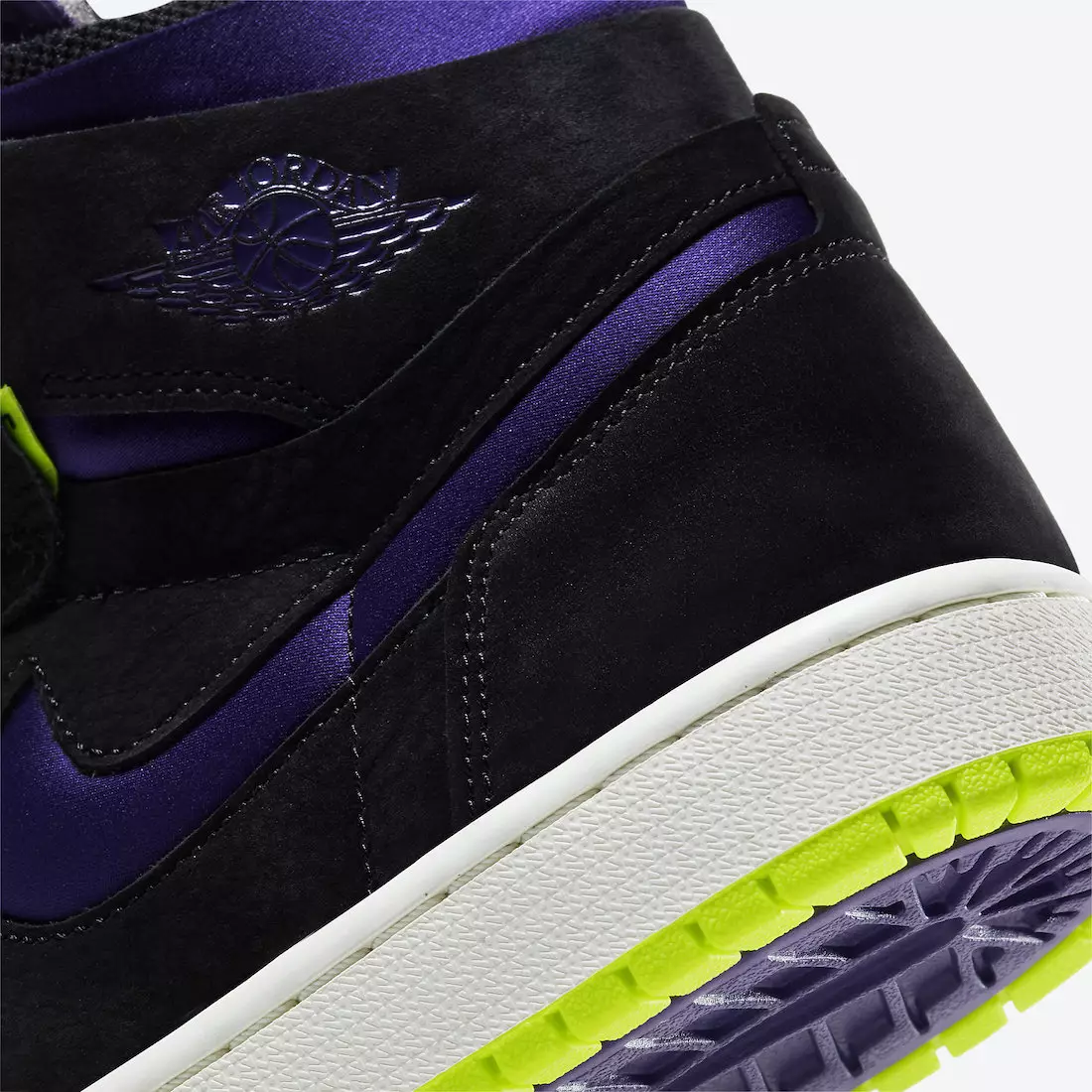 Air Jordan 1 High Zoom Black Court Purple Lemon Venom CT0979-001 Дата на издаване