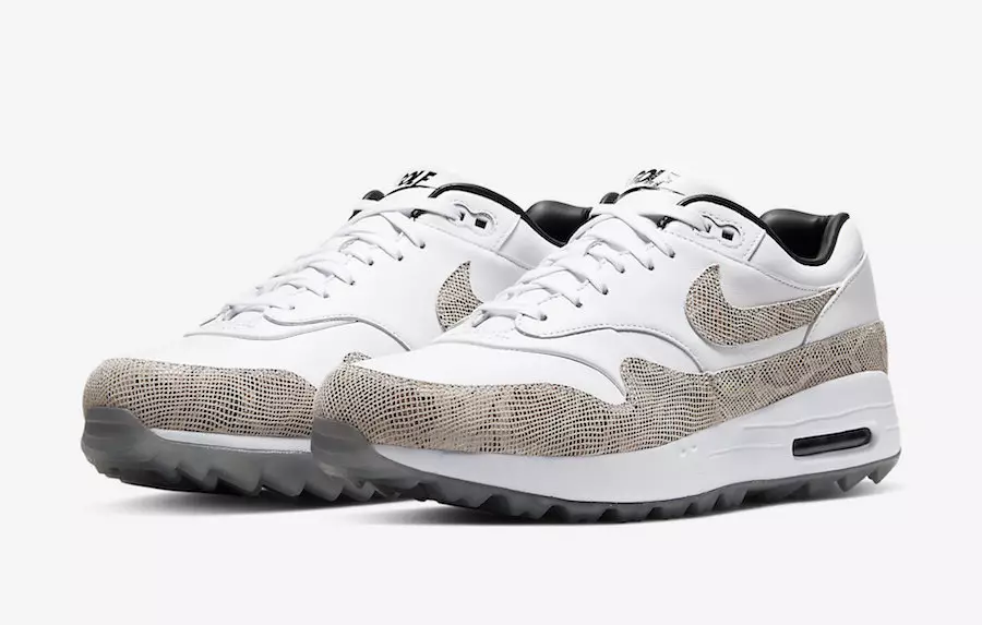 Nike Air Max 1 Golf NRG "Snakeskin" အနက်ရောင်သောကြာနေ့တွင်ဖြန့်ချိ