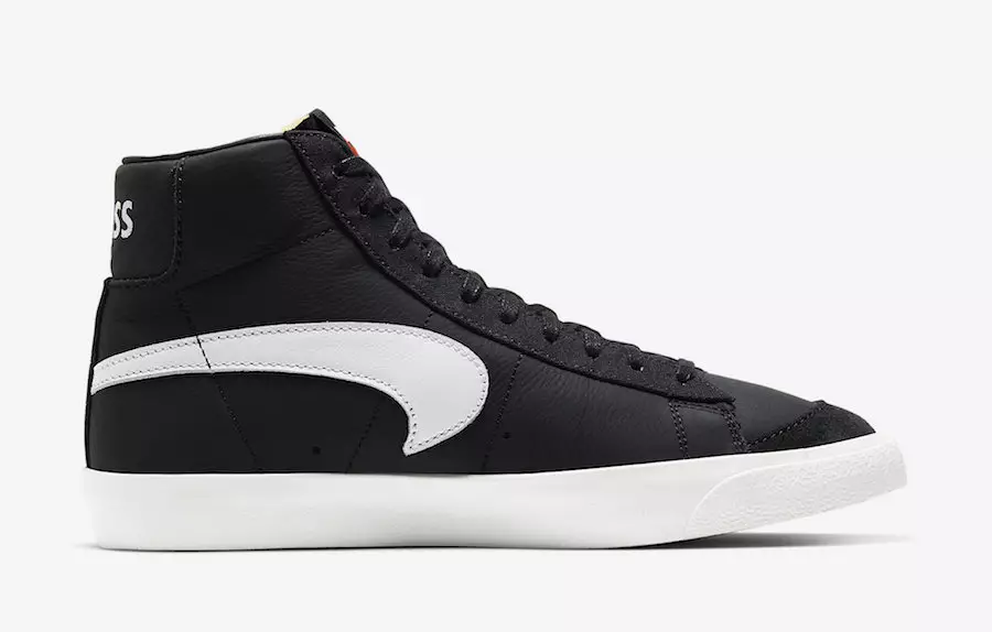 Slam Jam Nike Blazer Mid Black White CD8233-001 Data de lançamento