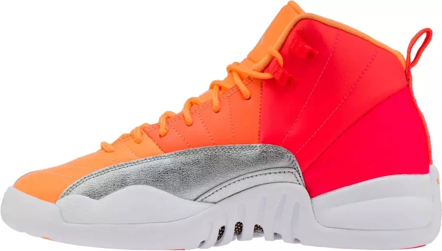 Air Jordan 12 GS Hot Punch Racer Rozā daudzkrāsu 510815-601 Izlaišanas datums