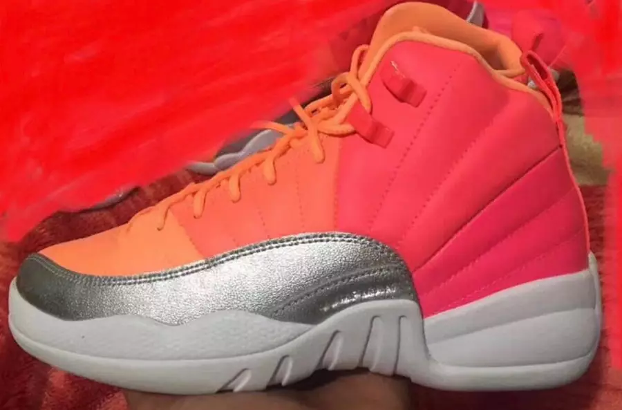 Air Jordan 12 GS Racer Pink Hot Punch Bright Mango 510815-601 Tarehe ya Kutolewa