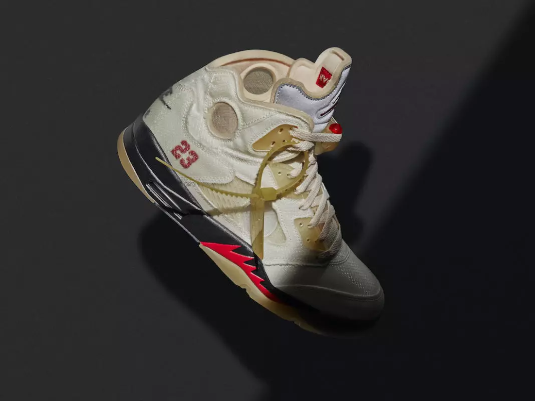 Off-White Air Jordan 5 Sail Julkaisupäivä DH8565-100 Hinta