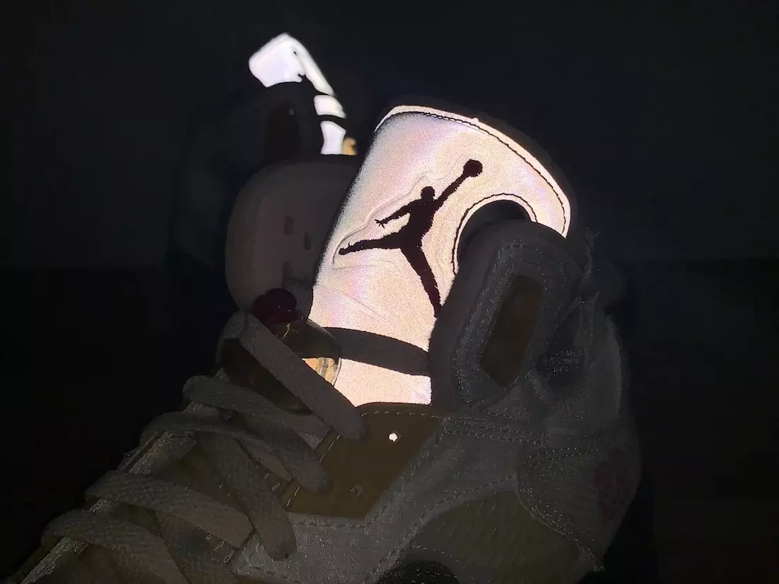 Off-White Air Jordan 5 Sail Fire Red Julkaisupäivä DH8565-100