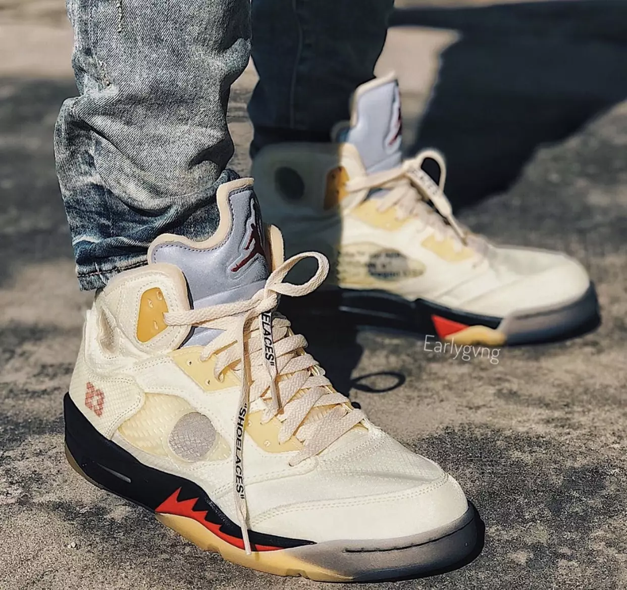 Off-White Air Jordan 5 Sail Fire Red DH8565-100 Dátum vydania