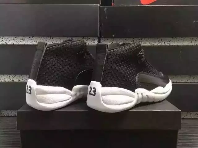 Air Jordan 15LAB12 qora oq