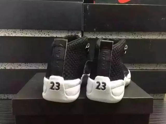 Air Jordan 15LAB12 שוואַרץ ווייסע פּלייאָפס