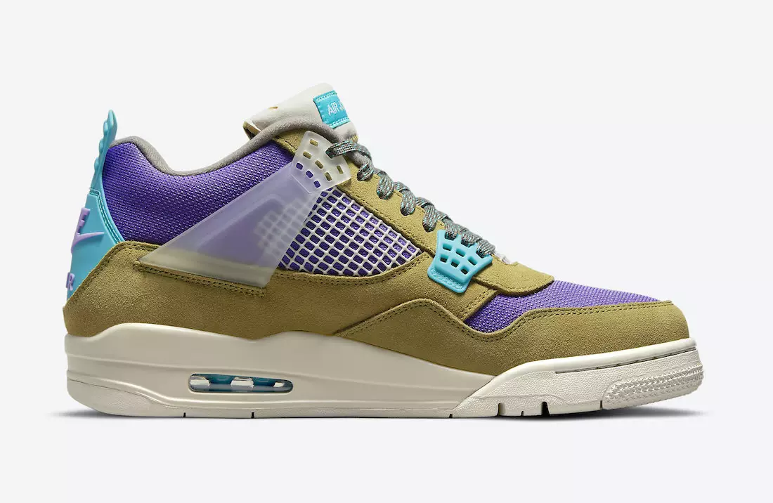 יוניאַן רענטגענ Air Jordan 4 Desert Moss DJ5718-300 מעלדונג טאָג