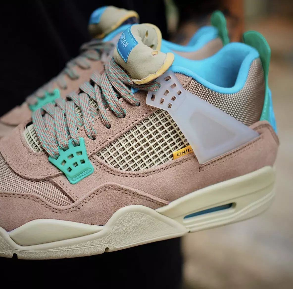 Union x Air Jordan 4 Taupe Haze DJ5718-242 Išleidimo data Kainos