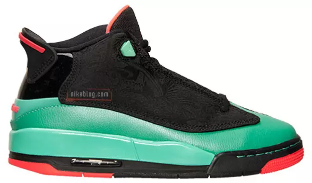 Jordan Dub Zero GS Noir/Infrarouge-Vert