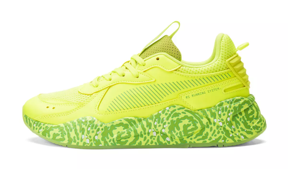 Rick and Morty PUMA RS-X Safety Yellow 386781-01 Data de llançament