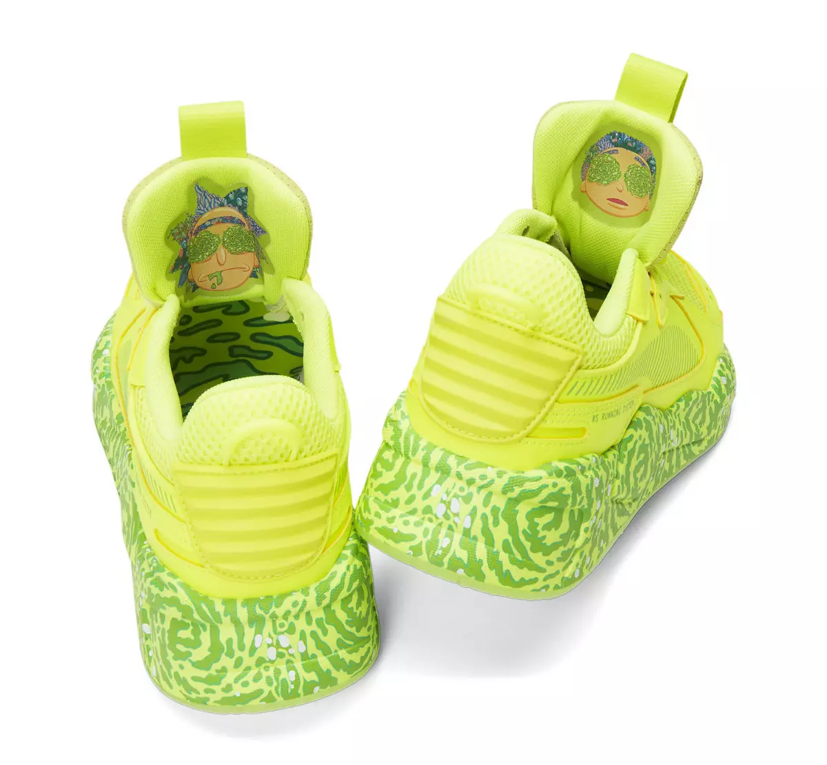 Rick and Morty PUMA RS-X Safety Yellow 386781-01 Releasedatum