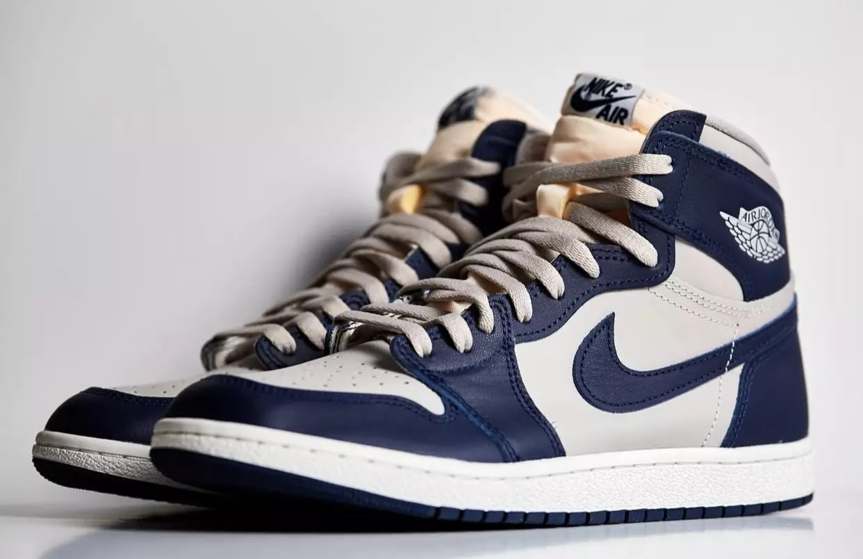 Air Jordan 1 High 85 Georgetown College Navy Release Date BQ4422-400