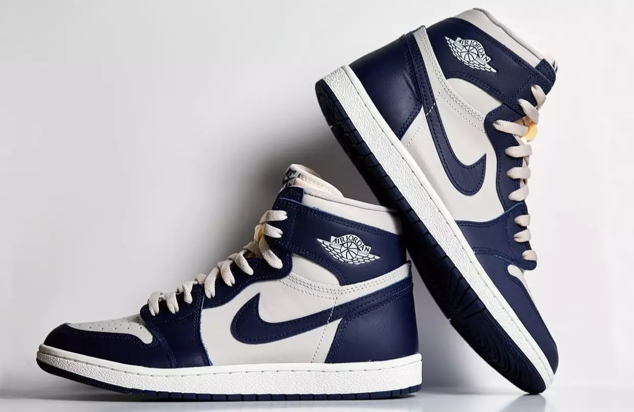 Air Jordan 1 High 85 Džordžtauno koledžo karinio jūrų laivyno išleidimo data BQ4422-400