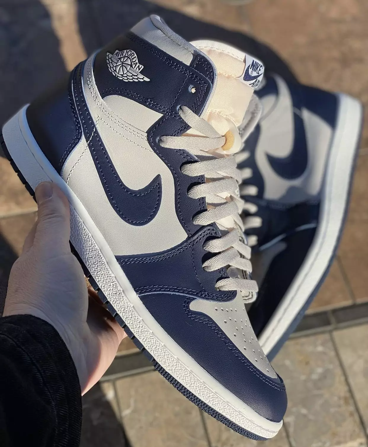 Air Jordan 1 High 85 Georgetown College Navy BQ4422-400 Թողարկման ամսաթիվ Գինը