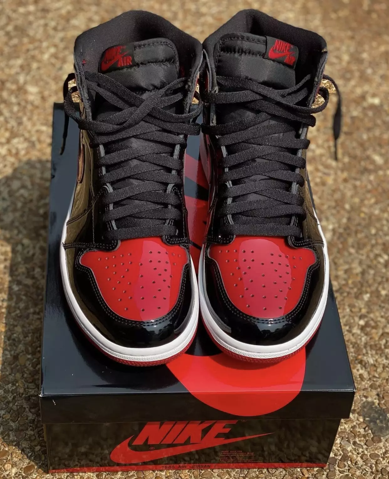 Air Jordan 1 High Bred Patent 555088-063 2021 Release Date