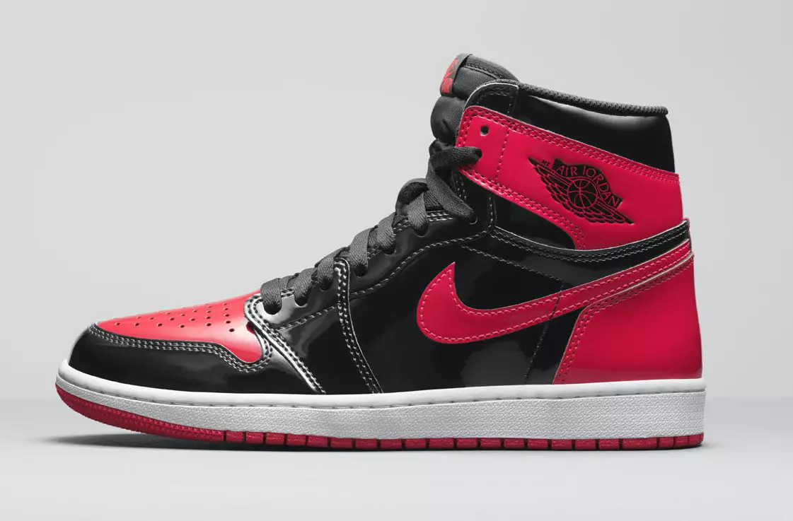 Air Jordan 1 Bred патенті 555088-063 Шығарылған күні