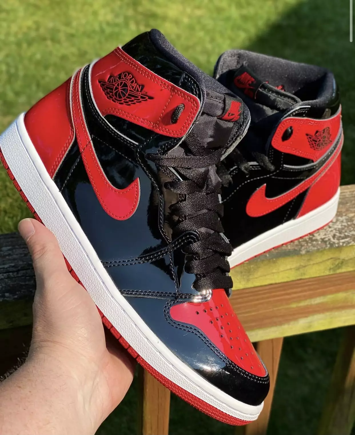 Air Jordan 1 פּאַטענט ברעד 555088-063 מעלדונג טאָג