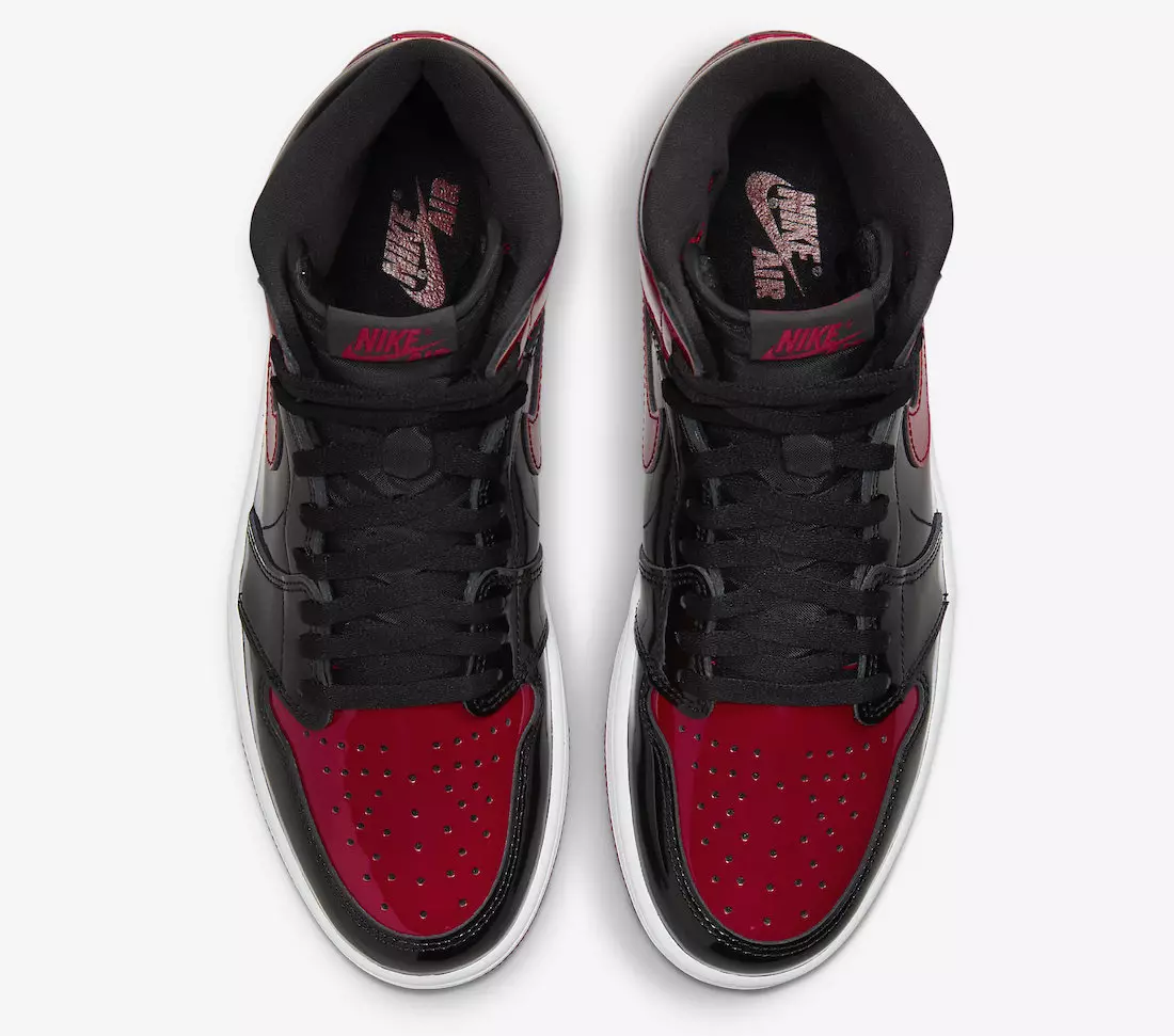 Air Jordan 1 Bred Patent ReImagined 555088-063 Датум на објавување