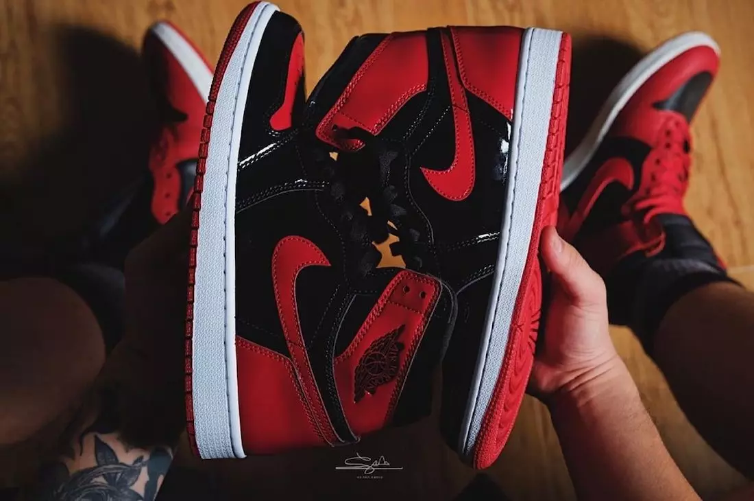 Air Jordan 1 High Bred Patent 555088-063 Data di rilascio