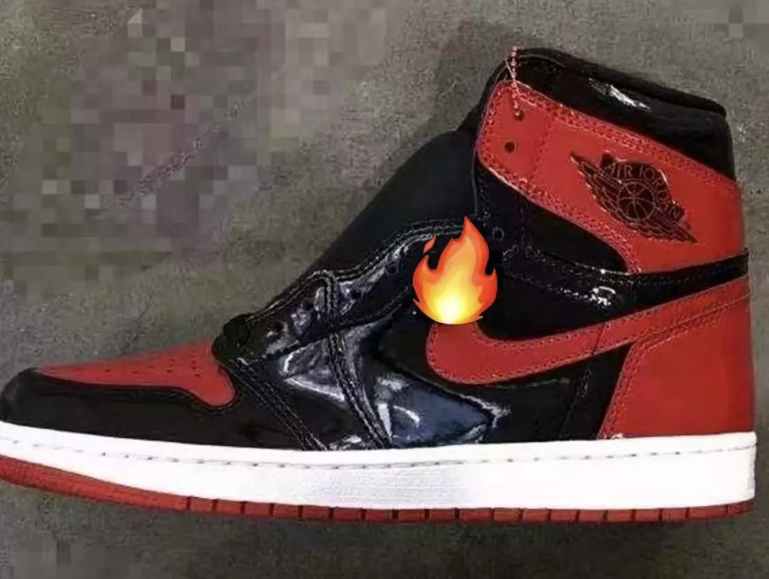 Air Jordan 1 Reimagined Bred Patent 555088-063 Data premiery