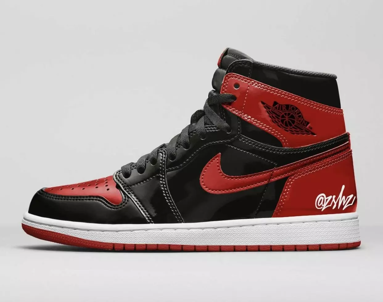 Air Jordan 1 Bred Lakovaná koža 555088-063 Dátum vydania