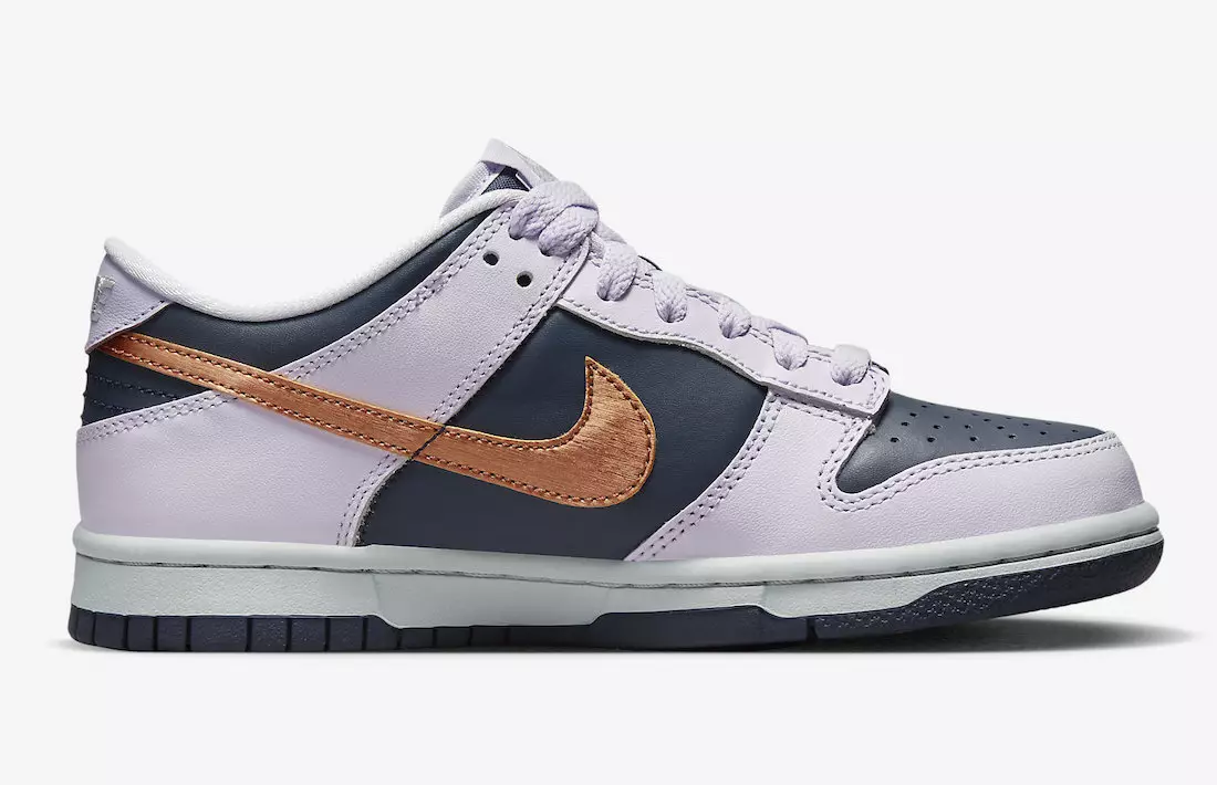 تاریخ انتشار Nike Dunk Low GS Copper Swoosh DX1663-400