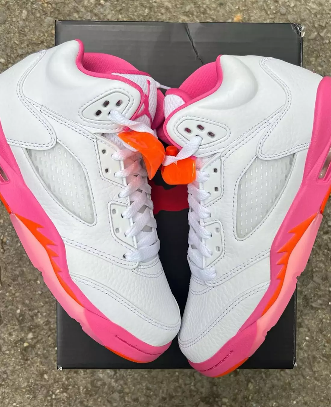 Air Jordan 5 GS White Pinksicle Safety Orange Ημερομηνία κυκλοφορίας WNBA