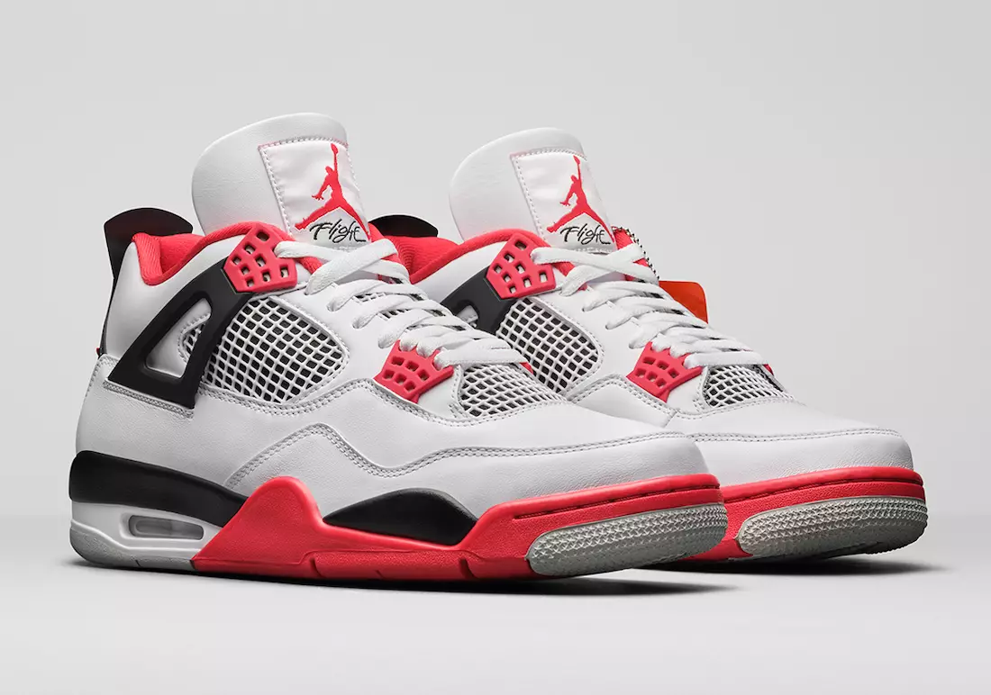 Air Jordan 4 Retro OG Fire Red DC7770-160 2020 Utgivelsesdato