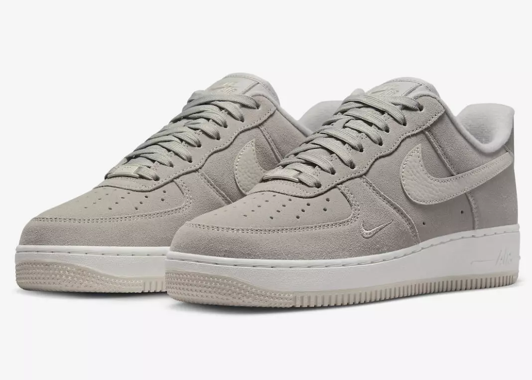 Nike Air Force 1 Camurça cinza baixo FB8826-001 Data de lançamento