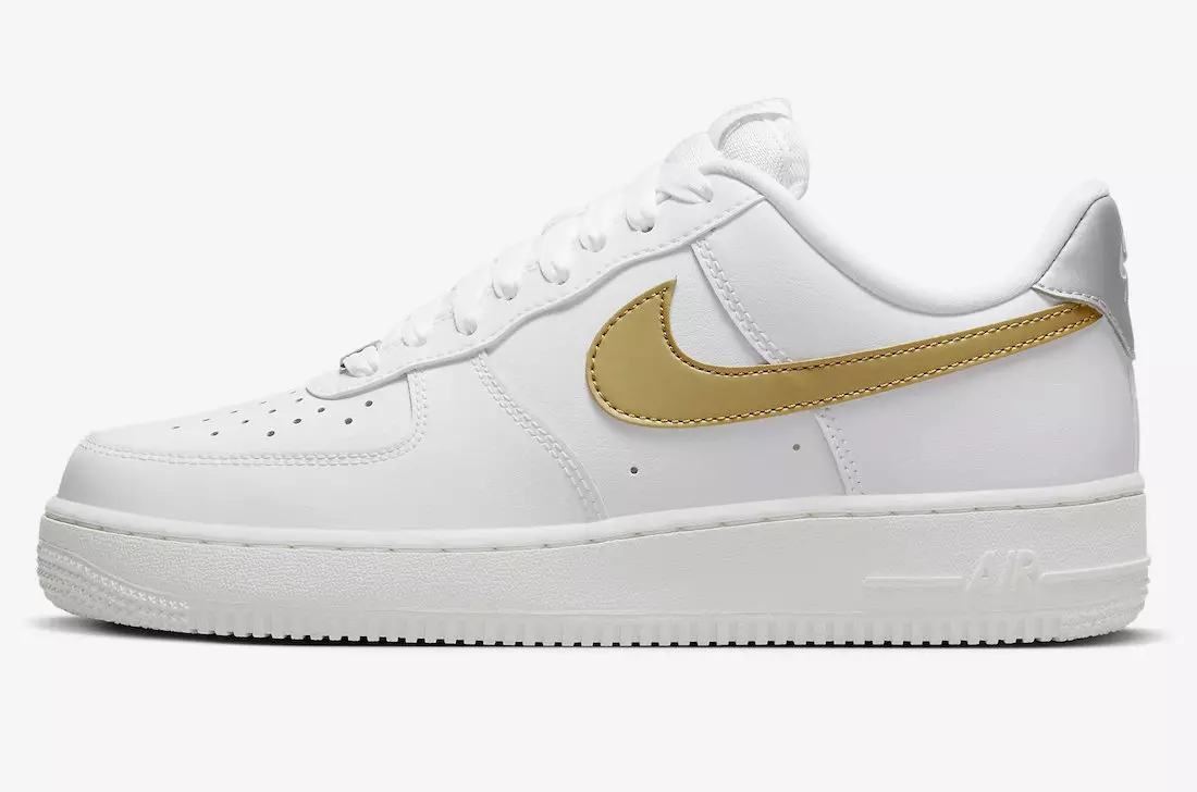 Nike Air Force 1 Low White Gold Silver DD8959-106 Data de lançamento