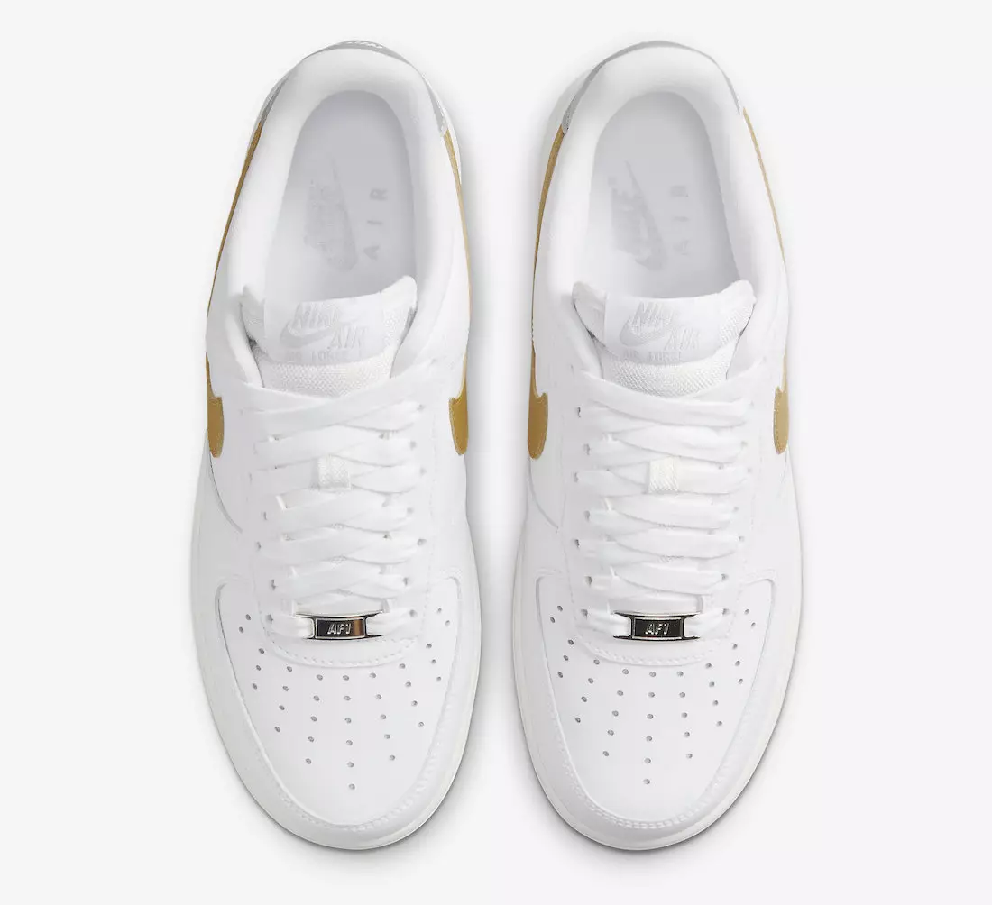 Nike Air Force 1 Low White Gold Silver DD8959-106 Data lansării