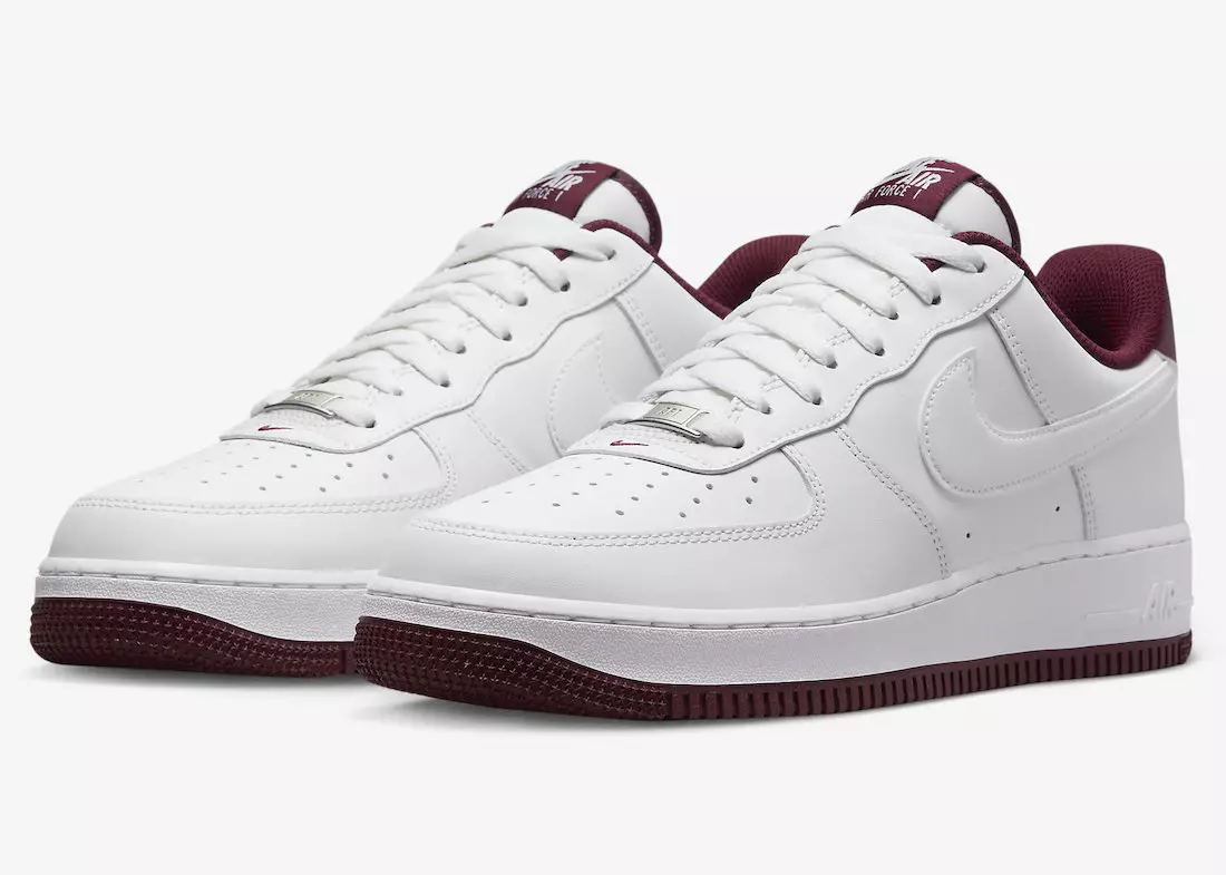 Nike Air Force 1 Low White Dark Beetroot DH7561-106, väljalaskekuupäev