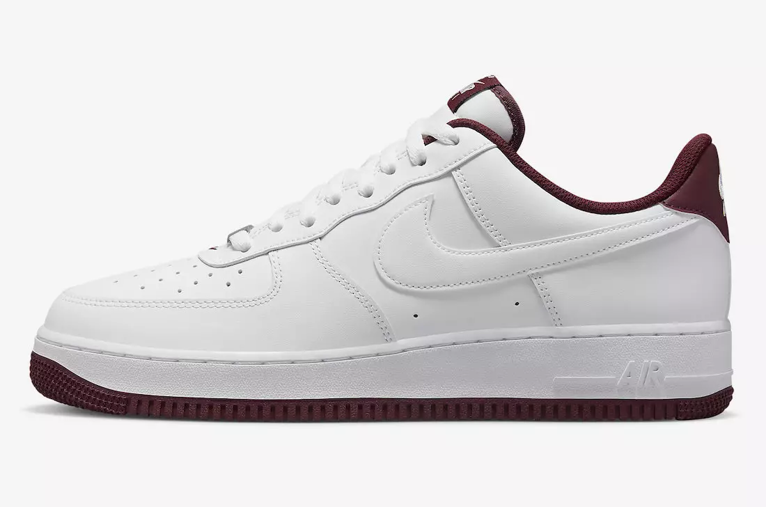 Nike Air Force 1 Low White Dark Beetroot DH7561-106 Megjelenés dátuma