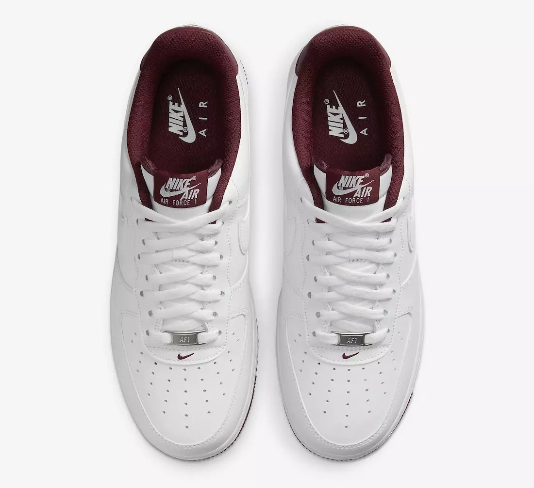 Nike Air Force 1 Low White Dark Beetroot DH7561-106 Išleidimo data