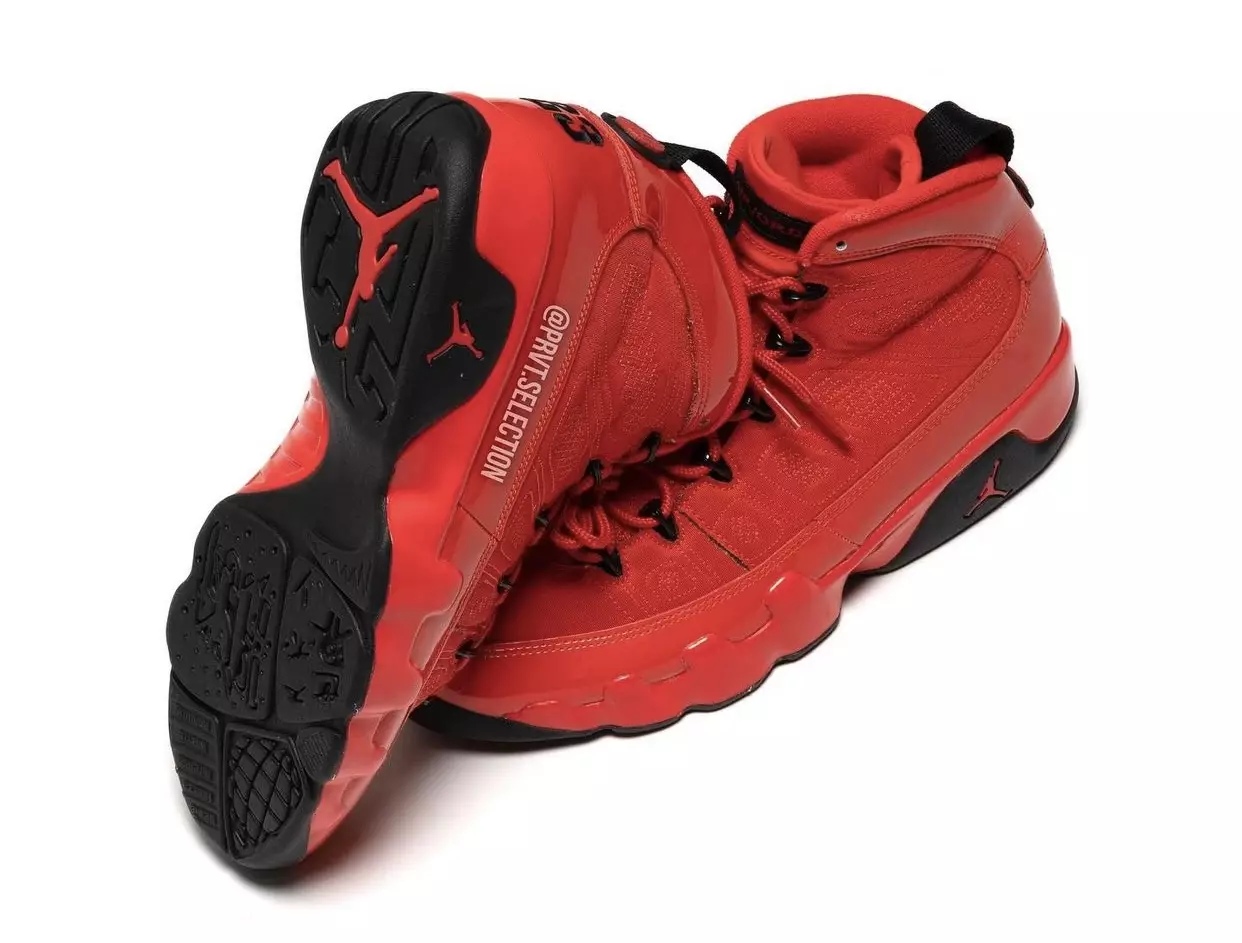 Air Jordan 9 Chile Red Black CT8019-600 Шығарылған күні