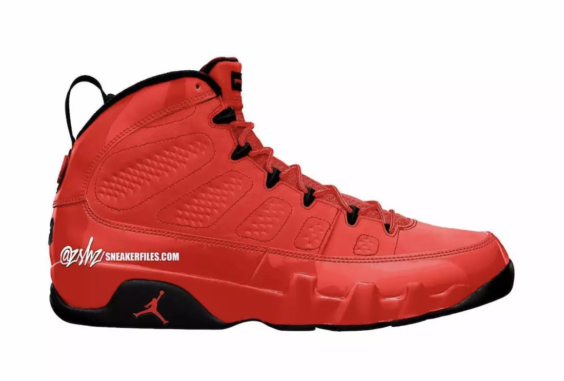 Air Jordan 9 Chile Red CT8019-600 Utgivelsesdato Mock