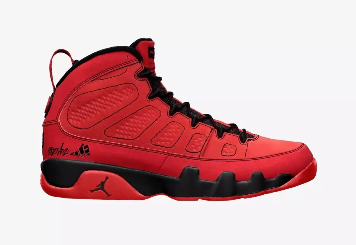 Air Jordan 9 Ċili Aħmar Iswed CT8019-600 Data ta' Rilaxx