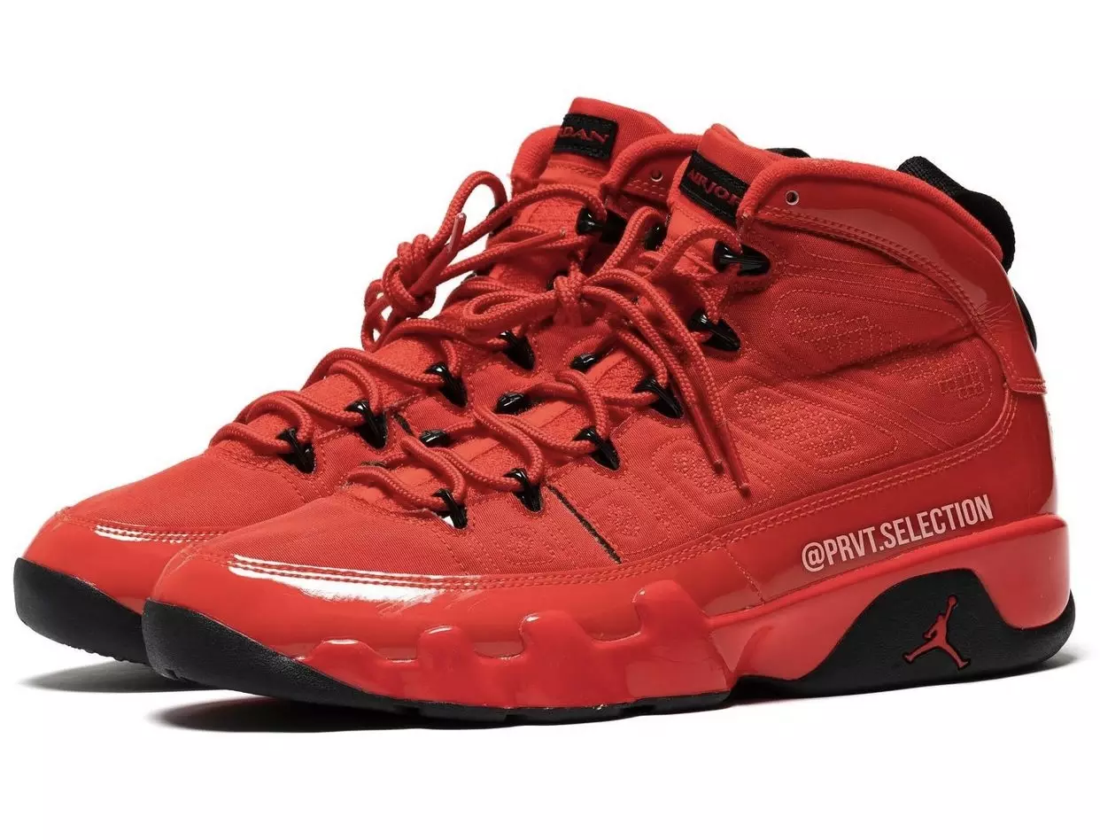 Air Jordan 9 Chile Röd Svart CT8019-600 Utgivningsdatum