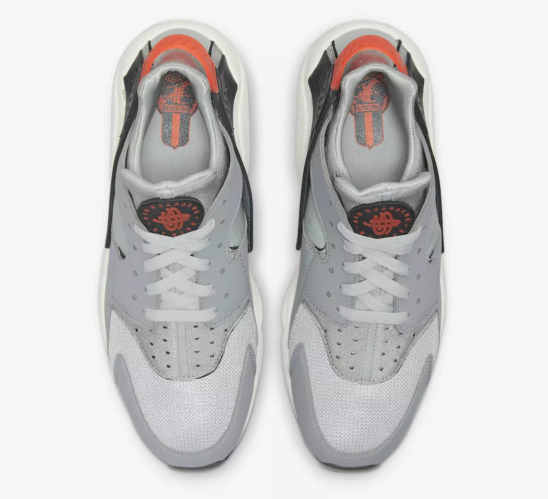 Nike Air Huarache Grey Orange Style Kóði: DR8606-001 Útgáfudagur