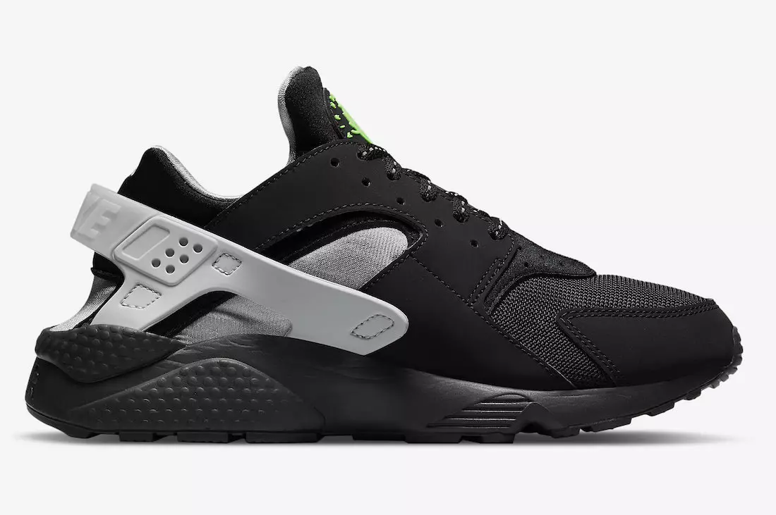 Nike Air Huarache Noir Gris Vert DR0141-001 Date de sortie