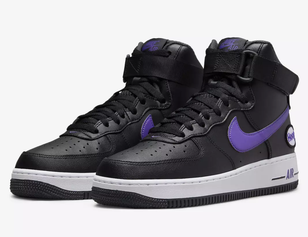 تاریخ انتشار Nike Air Force 1 High Hoops Black Purple DH7453-001