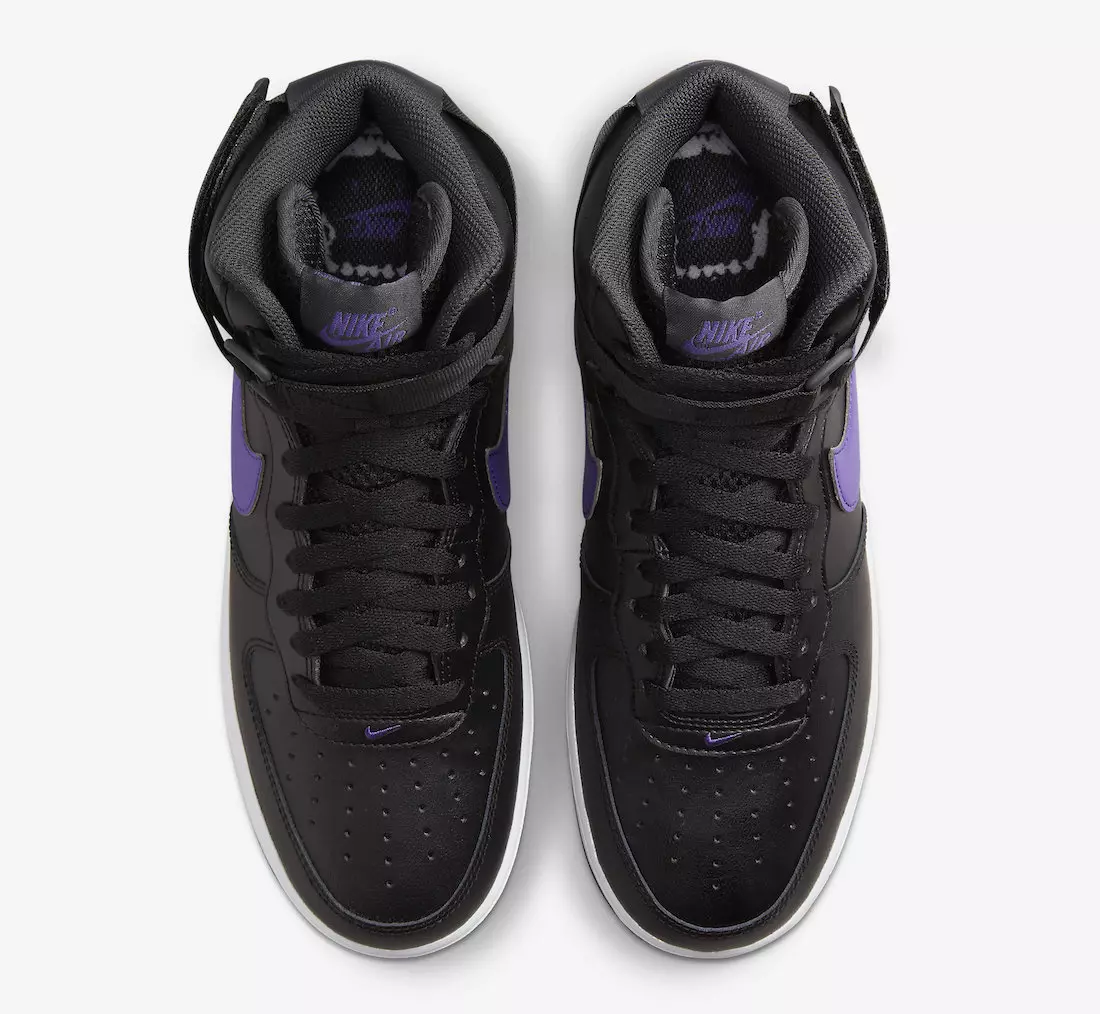 Nike Air Force 1 High Hoops Black Purple DH7453-001 Tarikh Tayangan