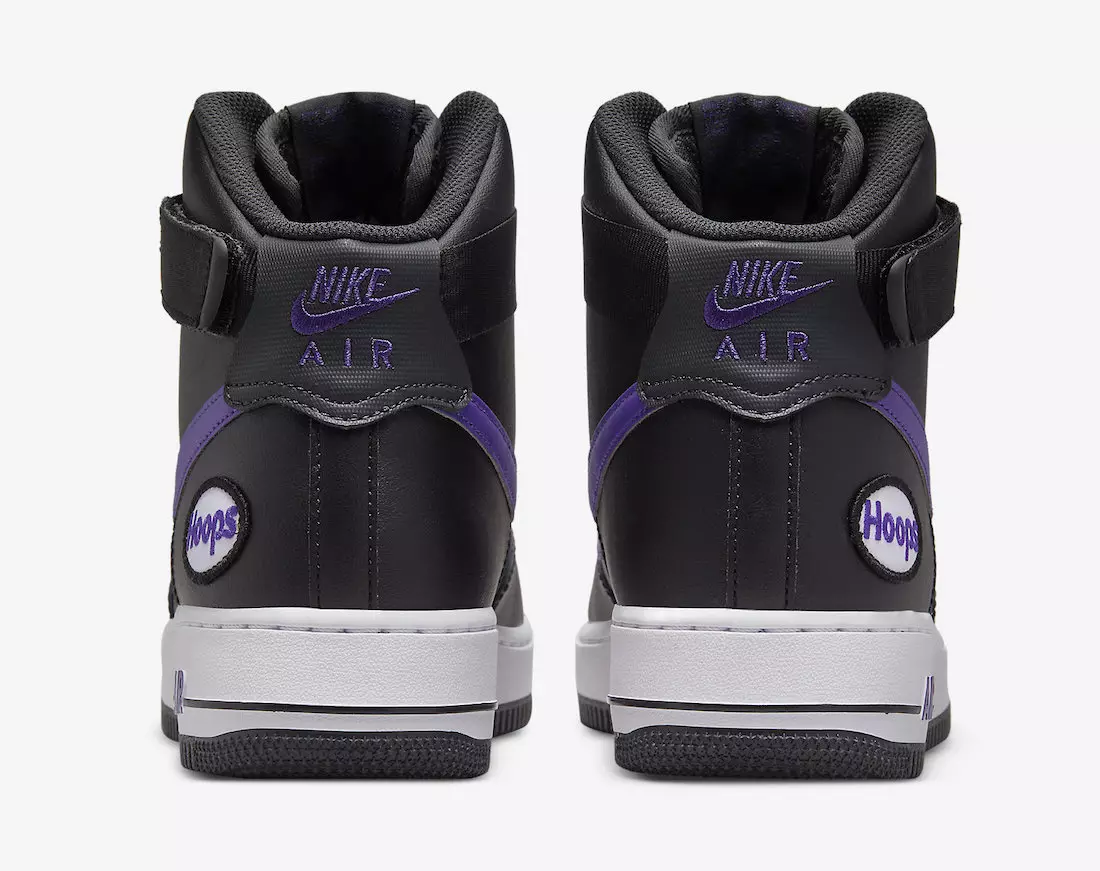 Nike Air Force 1 High Hoops Black Purple DH7453-001 Ngày phát hành